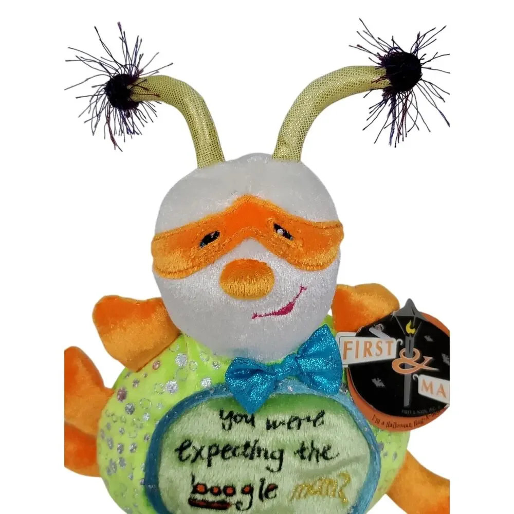 FIRST AND MAIN Vintage 2002 HALLOWEEN HUG A BUG PLUSH ANIMAL BOOGIE MAN 6 Inch